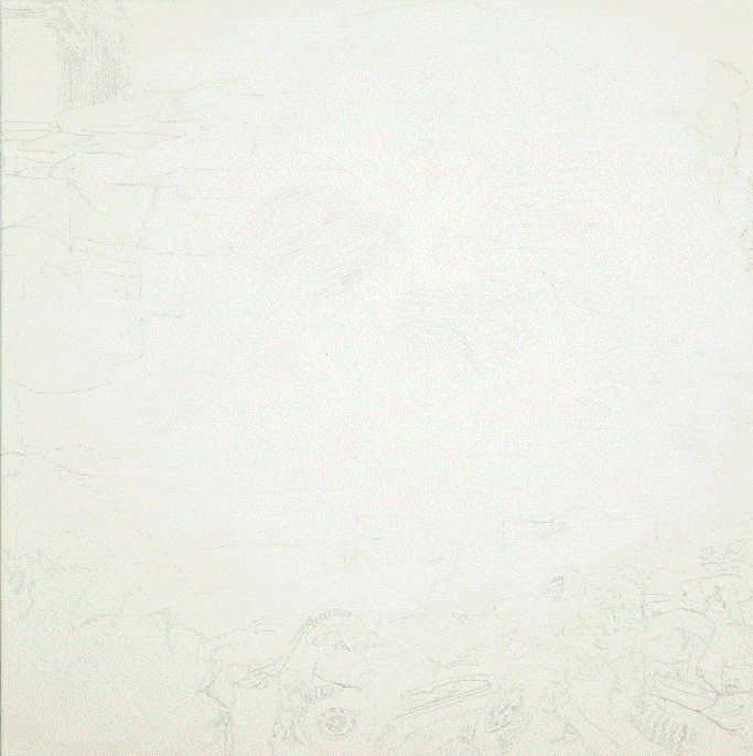 making crumbs painting gif